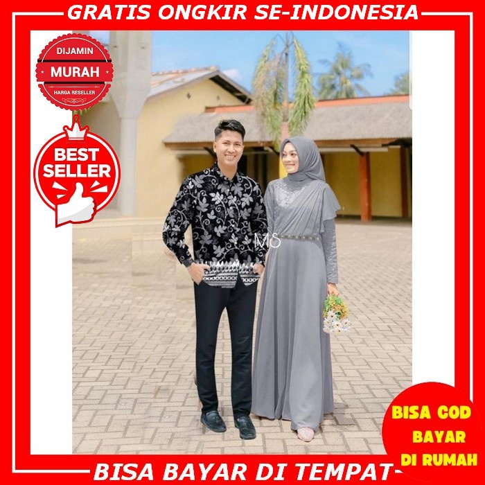 Kimberly #14 //Gamis Couple Ibu Anak Perempuan Bestseller Terbaru 2021 2022 Baju Lebaran Kekinian Ju