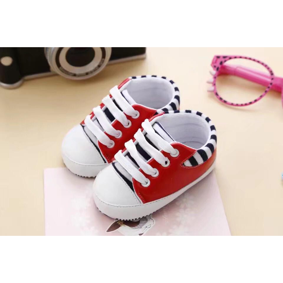 (LOLI-JKT)SB-104 SEPATU BABY PREWALKER UNISEX 6-12 BULAN BAHAN BERKUALITAS BAGUS