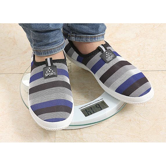 Timbangan Badan digital 26cm Kaca Weight Scale 180 kg