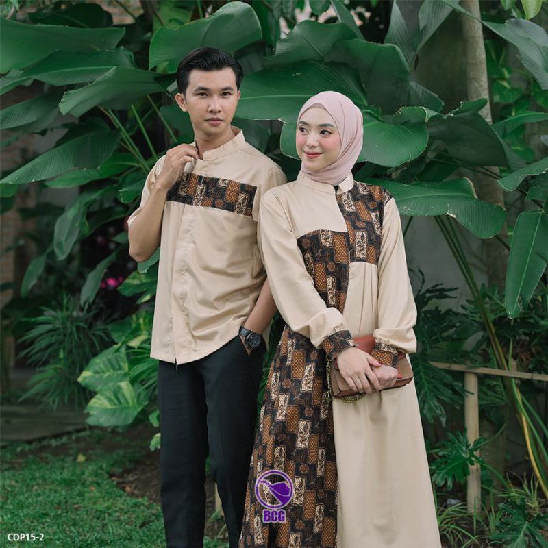SARIMBIT EXCLUSIVE COUPLE GAMIS BATIK KOMBINASI
