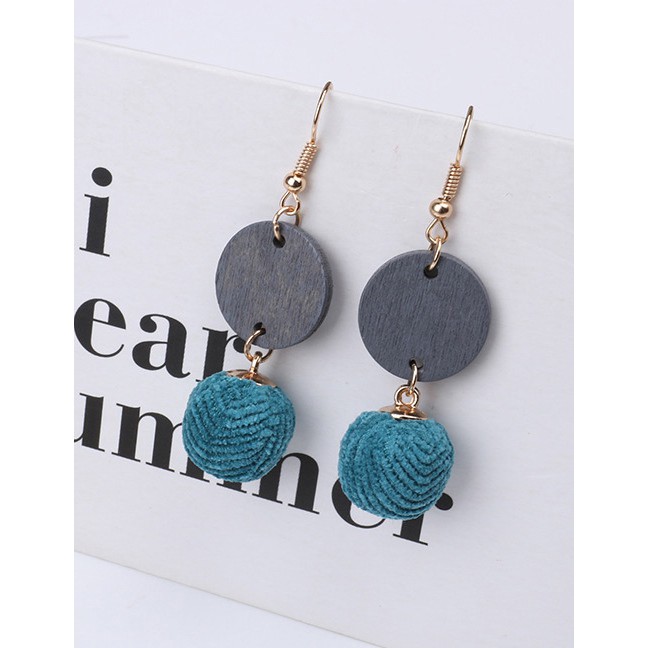 LRC Anting Gantung Fashion Ball Shape Decorated Earrings