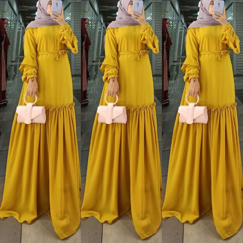 Gamis dress Safana dress polos