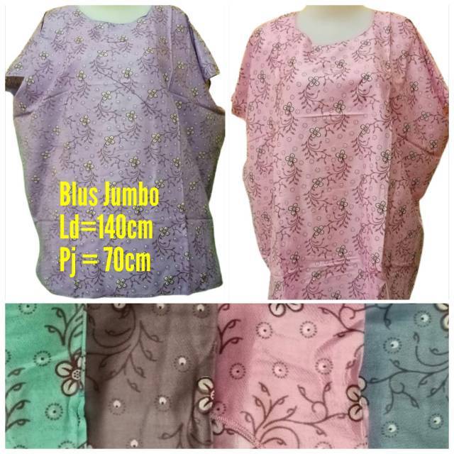 OBRAL MURAH Blus Santai Batwings Super Jumbo Random