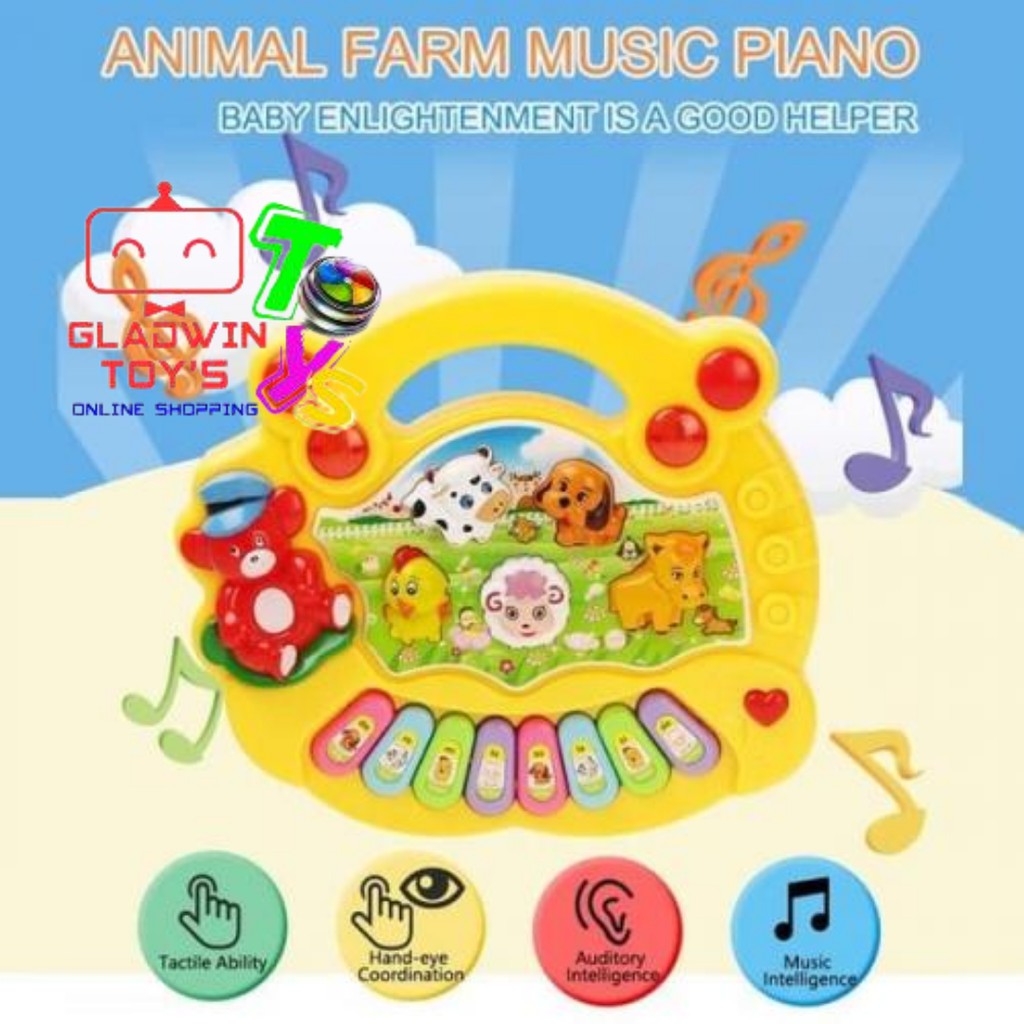 MAINAN PIANO MUSIK SIPUT ULET ANIMA PIANO BAYI BABY