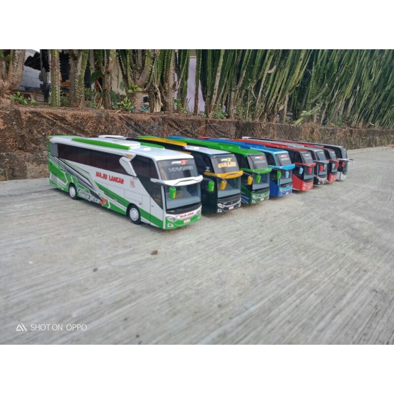 ( Custom Livery ) SELENDANG TIMBUL 3D BAN KARET Miniatur Bus Murah Skala 1/43 Spek JetbusSHD