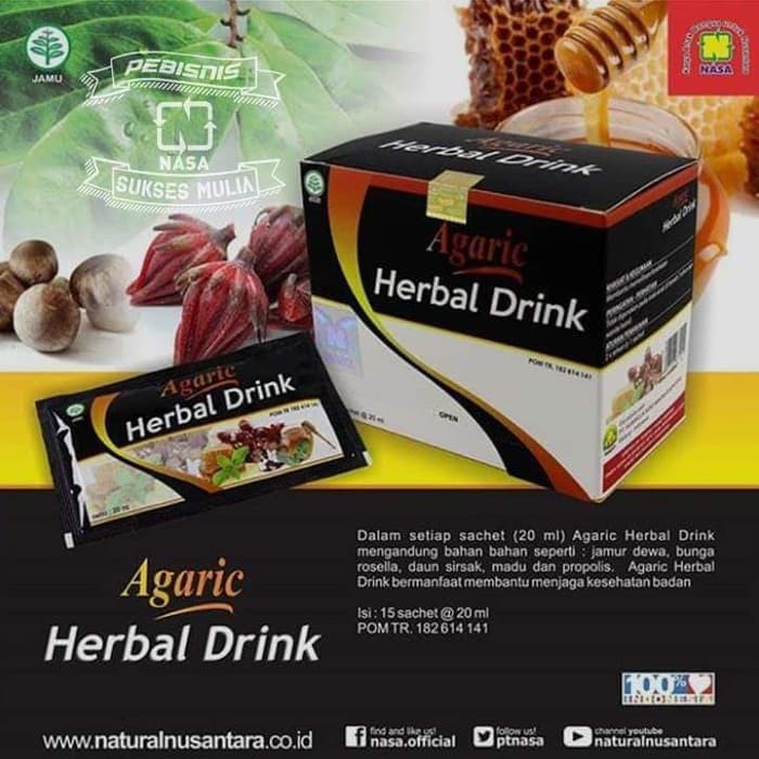 

Agaric Drink Herbal Nasa Minuman Kesehatan Tubuh Terbaik / Nasajakarta