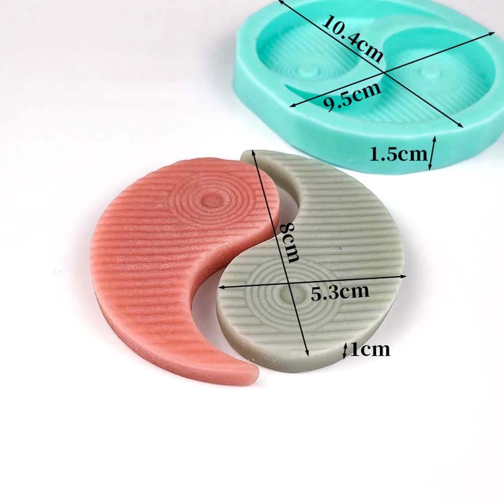 Lanfy Coaster Cetakan Kreatif DIY Craft Fleksibel Semen Retro Handmade Resin Casting Kit