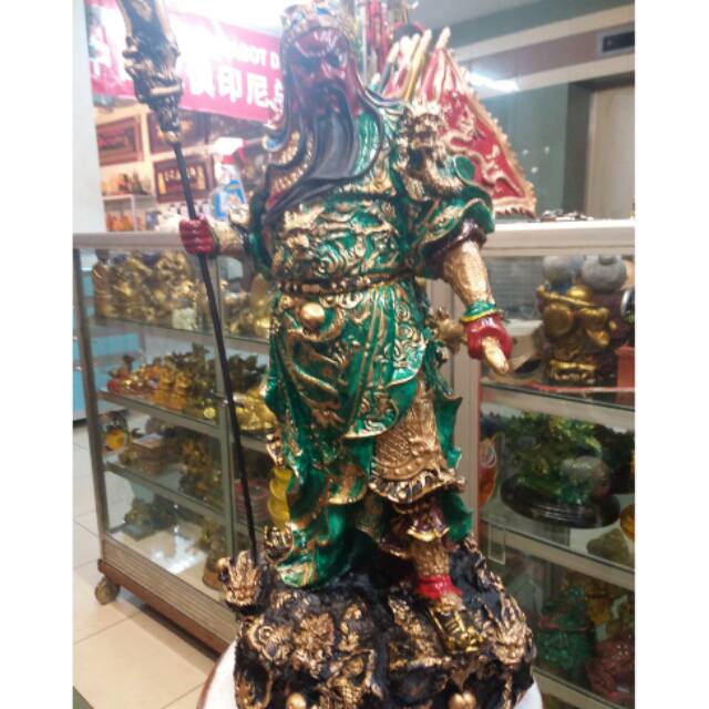 Patung Rupang Kwan Kong Bendera Jumbo Warna