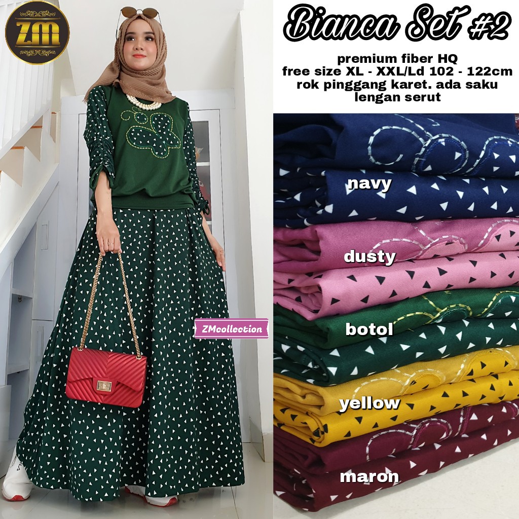 ORI TUNIK HIJAB - BIANCA SET #2 BOTOL
