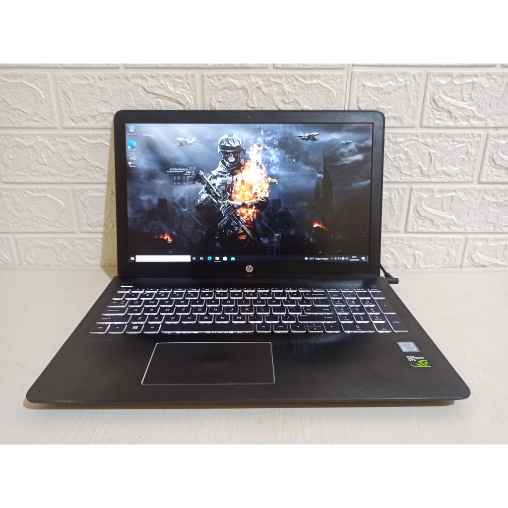 HP Pavilion Power 15 Core i7 7700HQ Nvidia GTX1050 SSD Laptop Gaming Second Bekas GTX 1050 Gen 7