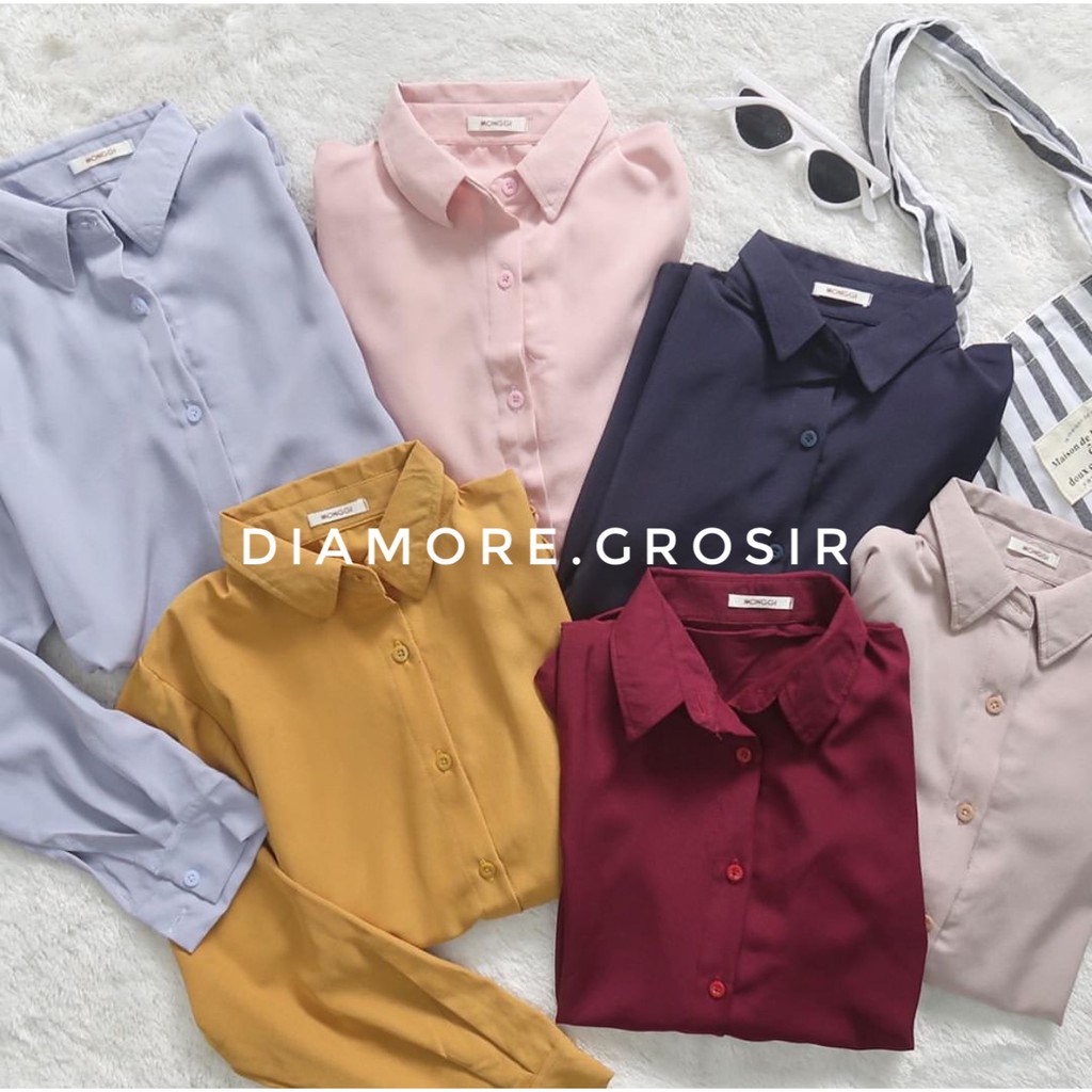 PROMO !!!  BASIC TOP / KEMEJA WANITA-3