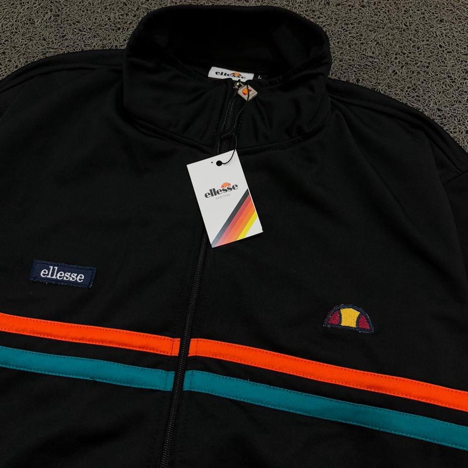 Terbagus.. JAKET TRACKTOP ELLESSE REMINI BLACK PREMIUM AUTHENTIC