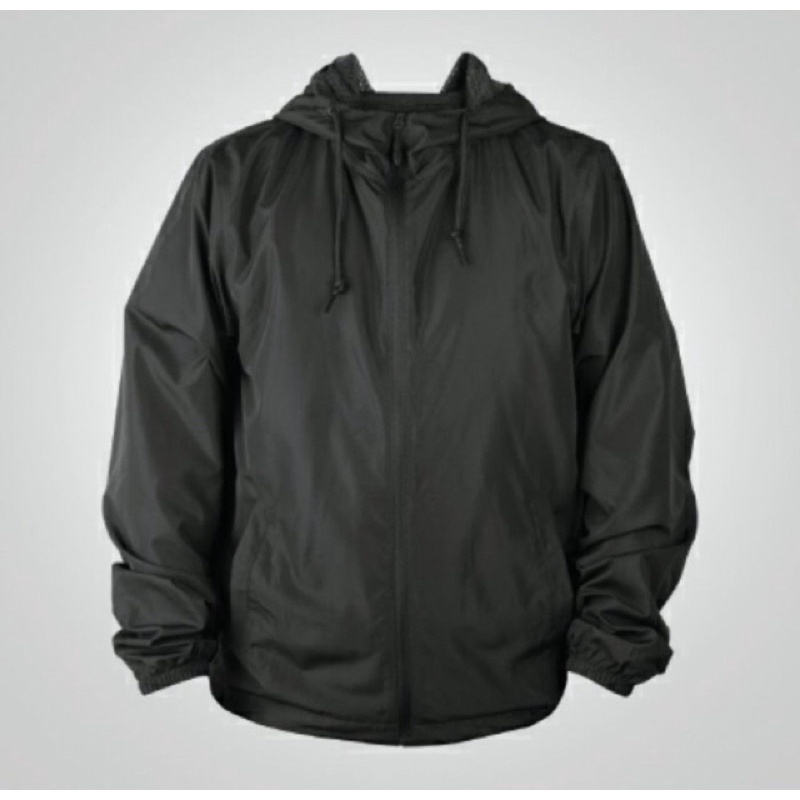 Jaket Windbreaker Parasut Polos