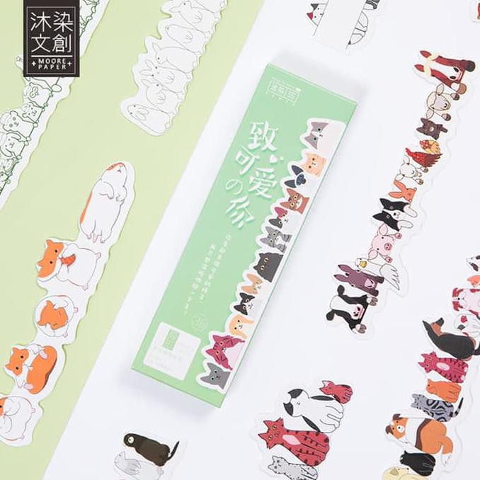 

BEST SELLER Adorable Cats and Dogs Paper Bookmark Set Pembatas Kertas Halaman Buku TERJAMIN