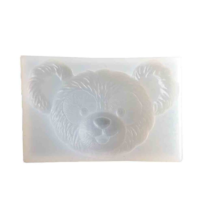 SIY  Cute Bear Keychain Pendant Mold Resin Casting Animals Mold Fondant Polymer Clay Gum Candy Paste Mold Jewelry Making Tool