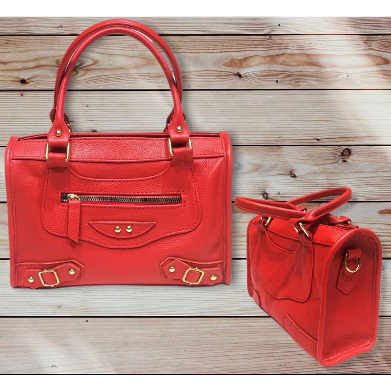 tas kulit sapi asli untuk wanita model terbaru 2in1 jinjing selempang variasi gesfer