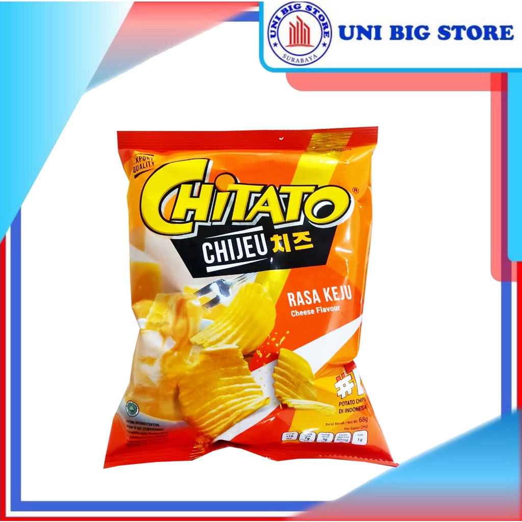 

Chitato Potato Chips Cheese 68 gr Kripik Kentang Keju Keripik