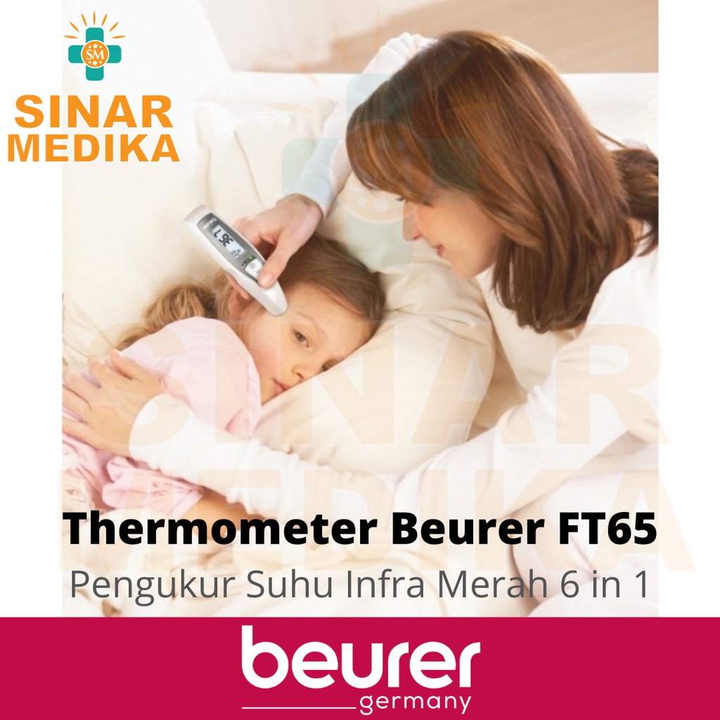 TERMOMETER 6 IN 1 BEURER FT 65  / THERMOMETER FT65 ALAT PENGUKUR SUHU INFRARED DIGITAL