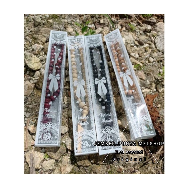 Tasbih kemas mika 33butir jual satuan/pc cocok untuk souvenir nikahan, tahlilan, umrohan, termurah terlaris