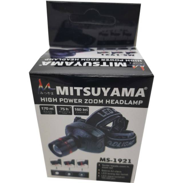 Headlamp / Senter Kepala High Power ZOOM MS-1921