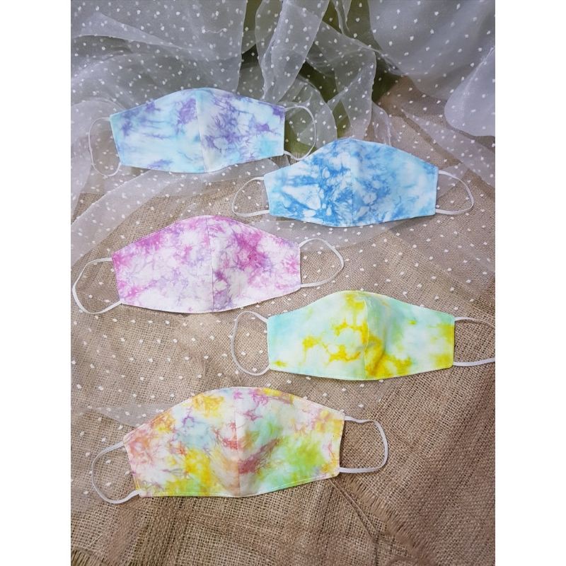 Masker Tie-Dye Headloop + Earloop (Hijab, non Hijab)
