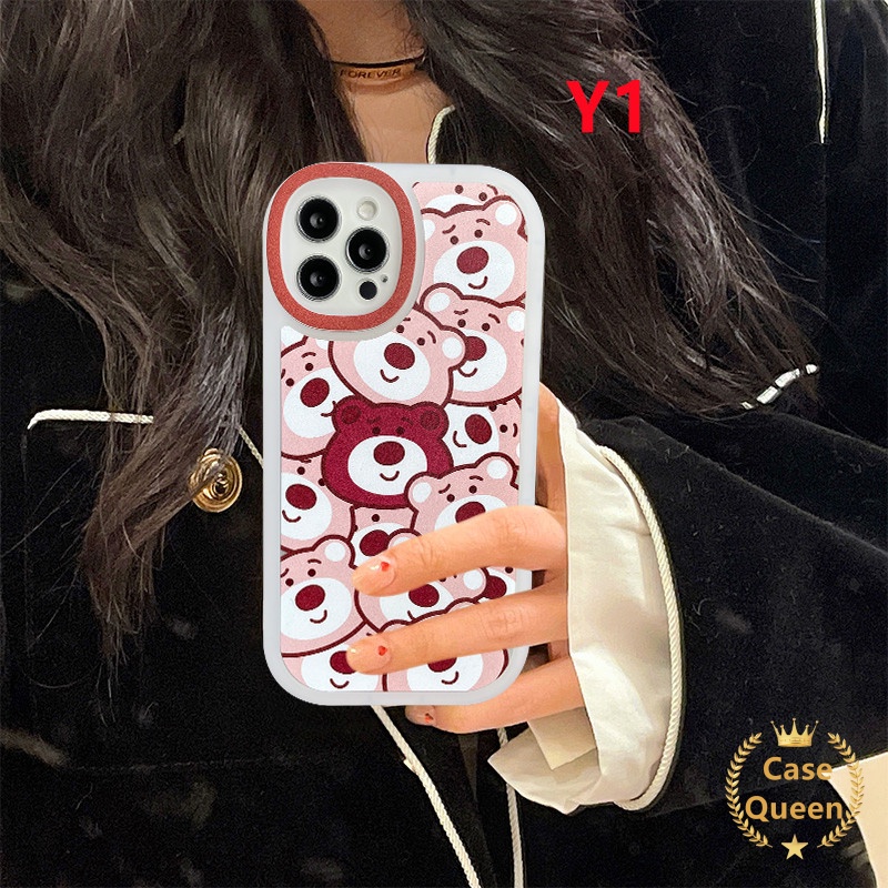 Soft Case TPU Motif Kartun Beruang Coklat Untuk IPhone 6 6s 7 8 Plus 11 12 13 Pro Max X XS Max SE 2020 XR