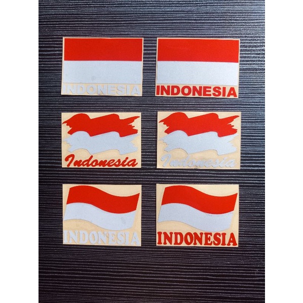 STICKER INDONESIA STIKER BENDERA INDONESIA MERAH PUTIH CUTTING