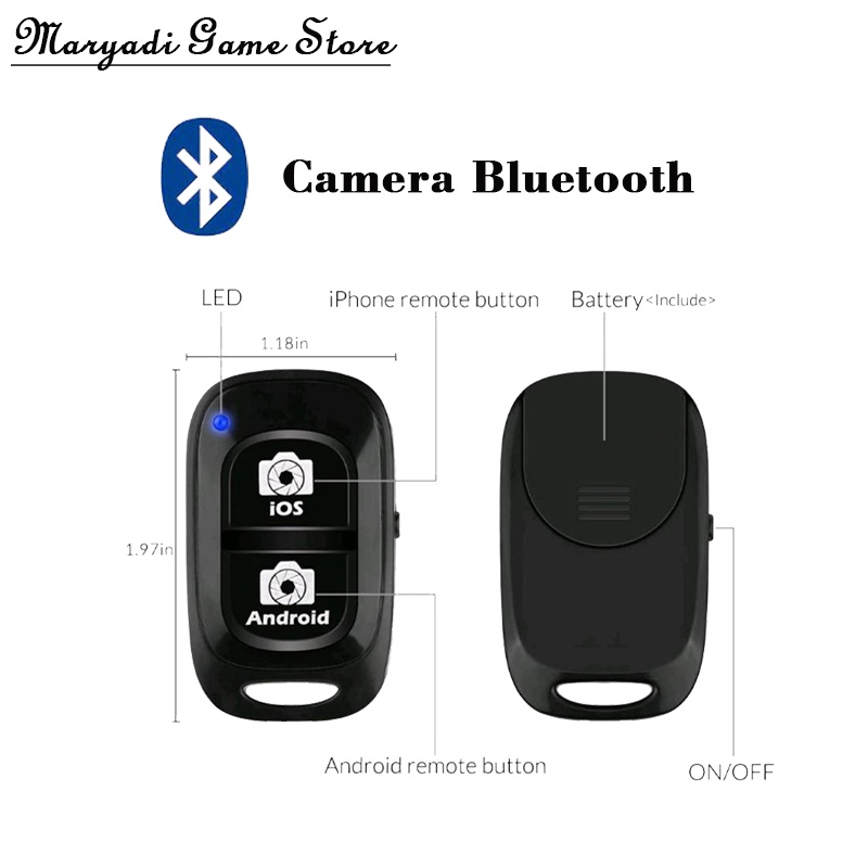 Jual Remote Bluetooth Camera / Remote Bluetooth Shutter Kamera Shopee