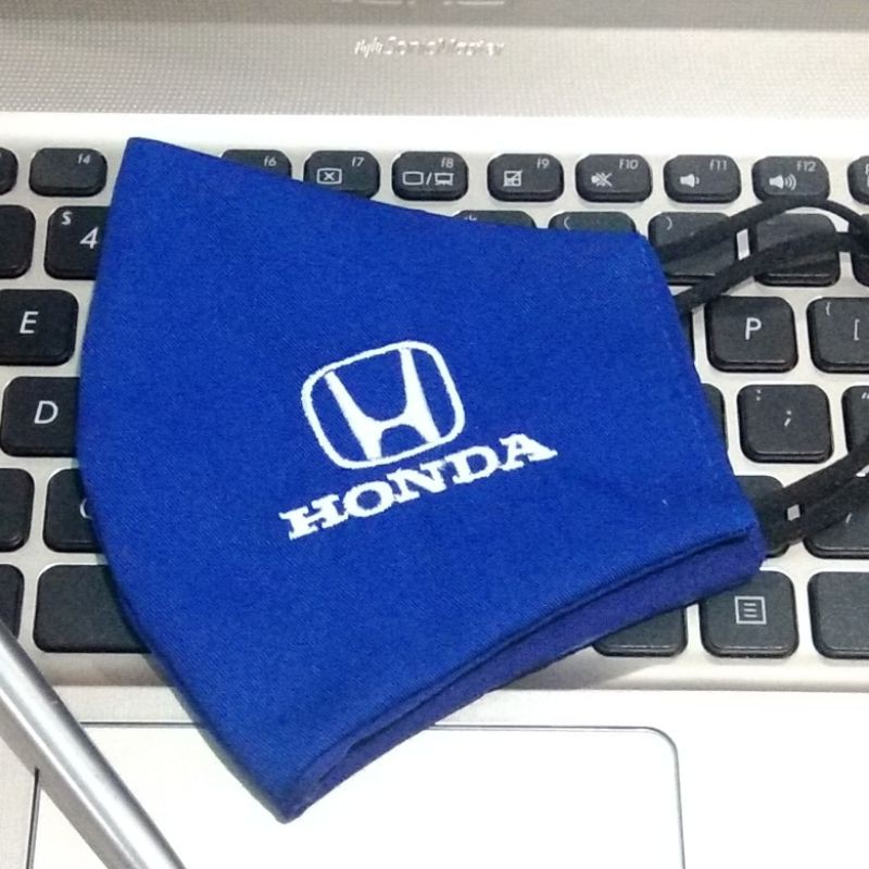 Masker HONDA 3 Lapis Logo Bordir