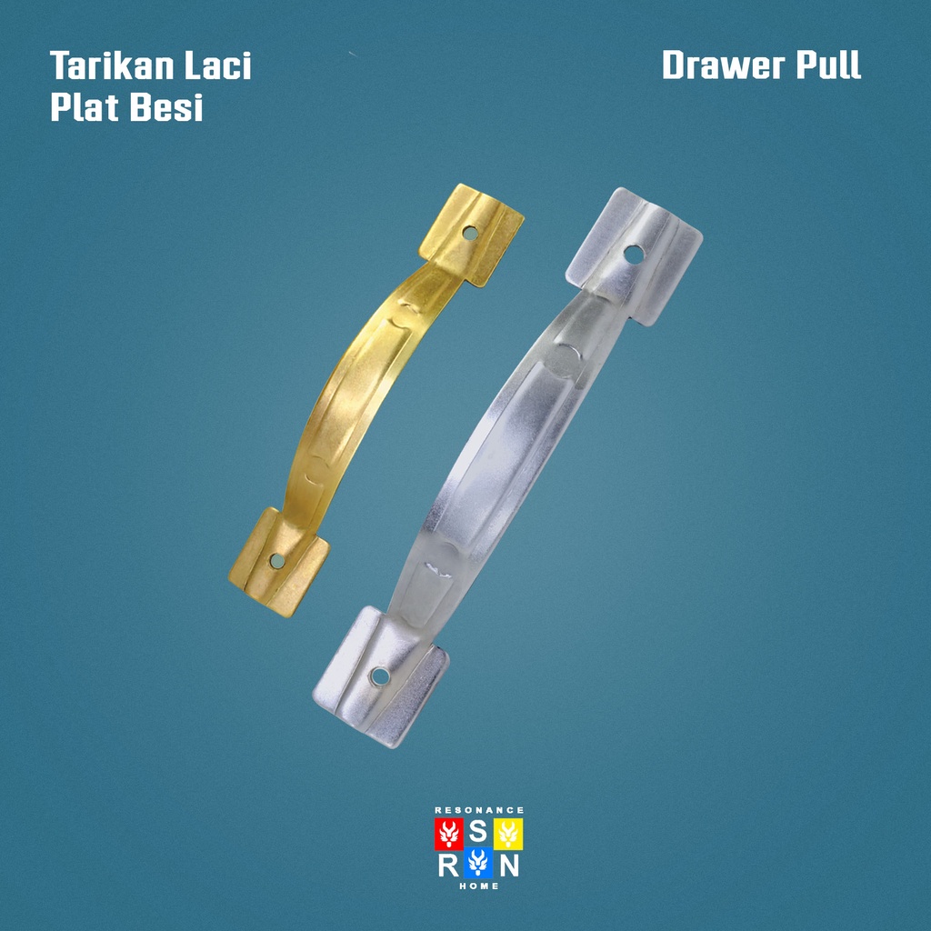 Tarikan Laci Lemari Jendela Plat Besi / Handle Gagang Pintu Drawer Pull Door Knob Resonance Home