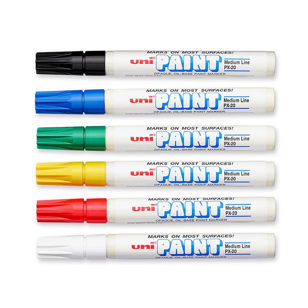 

Uni Paint Marker PX-20 Brown, Gold, Green, Grey, Orange, Pink, Silver, & Violet