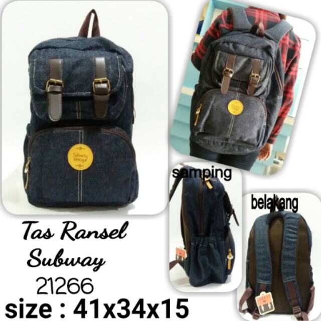 Tas ransel subway 21266 tas backpack murah tas wanita keren