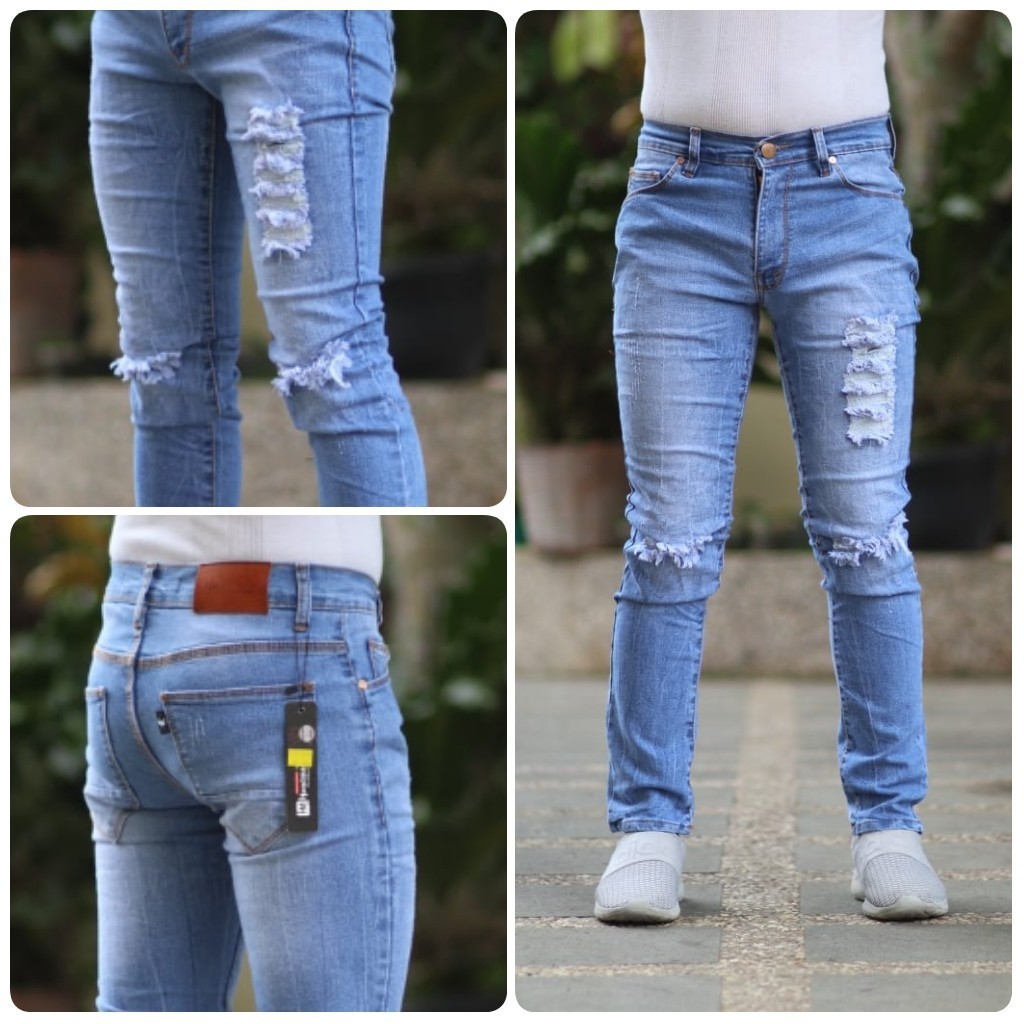 CELANA JEANS SOBEK PRIA MODEL TERBARU - APRIL JEANS