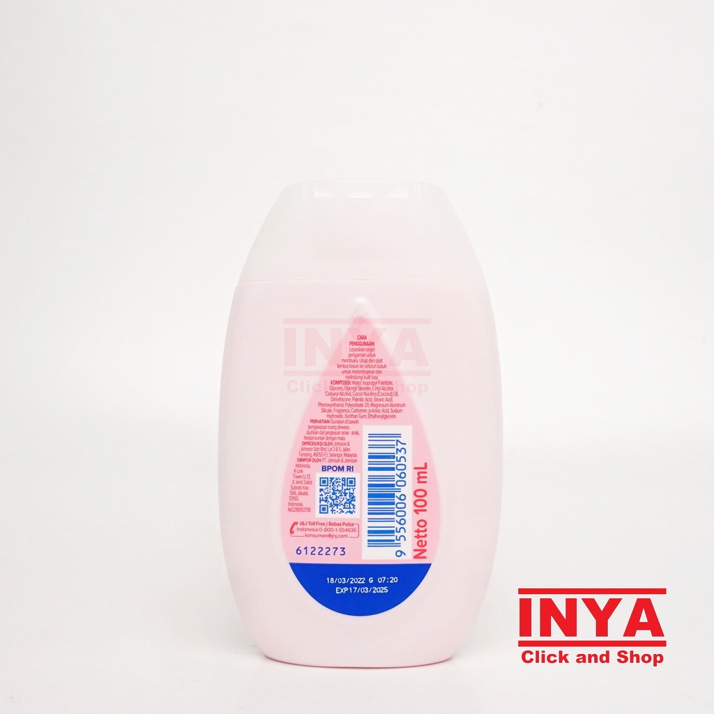 JOHNSON BABY LOTION 100ml - Hand &amp; Body Lotion Bayi