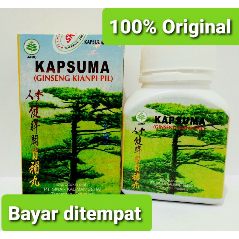 GINSENG KIANPI PIL - KAPSUMA obat penggemuk badan - penambah nafsu makan