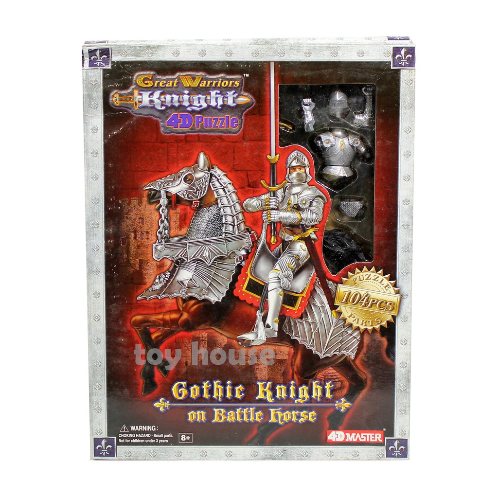 Figure Great Warriors Knight 4D Puzzle Gothic Knight mainan anak kado hadiah ultah kado lebaran bay