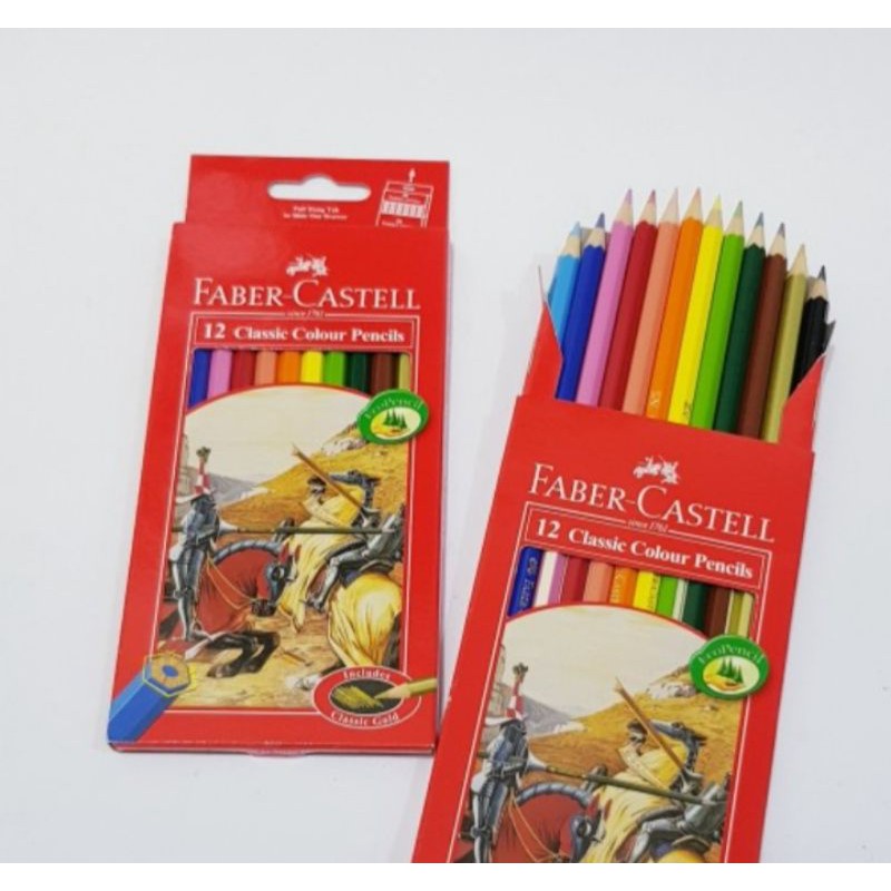 

PENSIL WARNA 12 PANJANG FABER CASTELL CLASIC