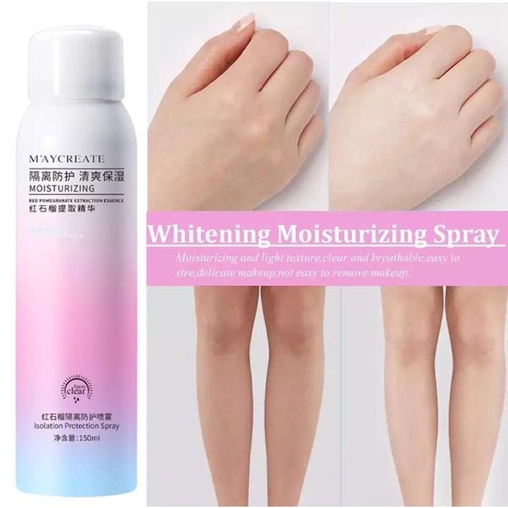 MAYCREATE PEMUTIH KULIT / Pemutih Korea Maycreate Whitening Body Spray 150ml