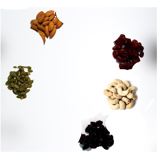 

100gr Roasted Mix Almond, Mede, Pumpkin Seeds, Raisin, & Cranberry By KN