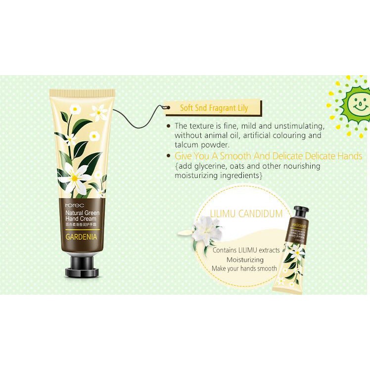 HC6064 ROREC 5 IN 1 NATURAL GREEN HAND CREAM / BODY LOTION