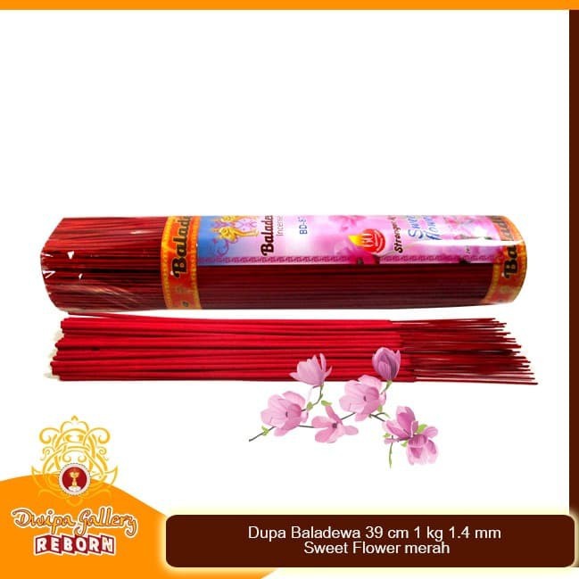 Dupa/ Hio Wangi Harum Baladewa 39 cm 1 Kg 1.4 mm Sweet Flower merah