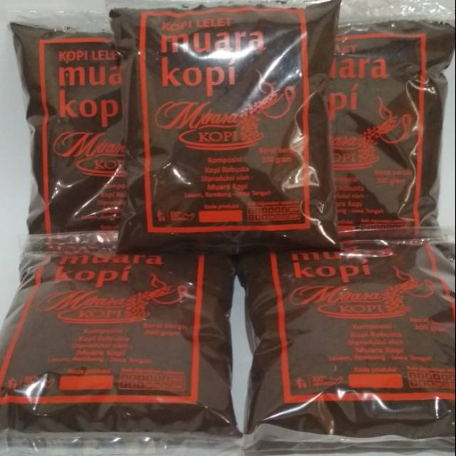 

Kopi lelet lasem Muara Kopi 200gr 5pcz