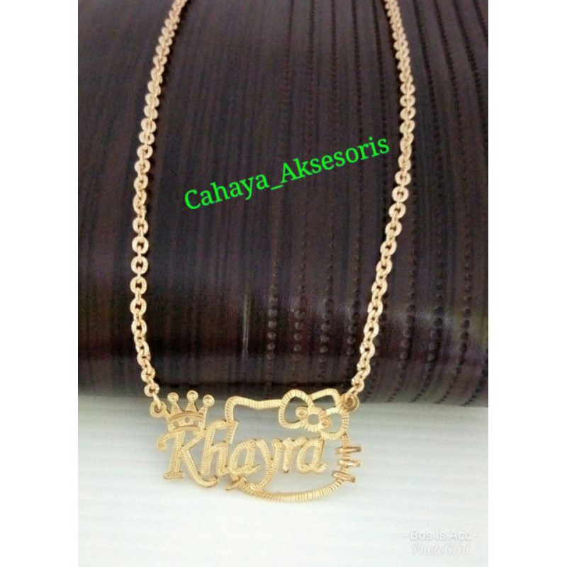 Kalung gold ukir nama kalung wanita kalung anak² Kalung murah