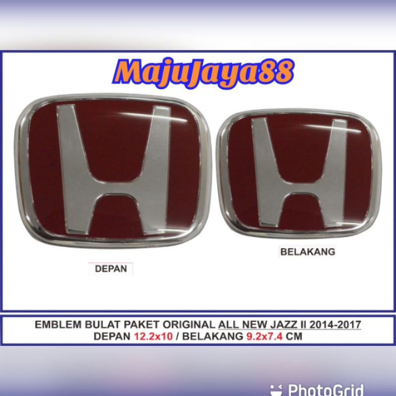 EMBLEM LOGO MOBIL HONDA JAZZ ORIGINAL