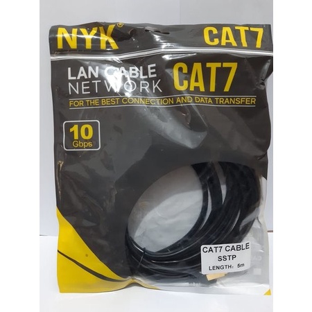 KABEL LAN Cat 7 NYK 5 Meter gold plated original Cable lan cat7 5M