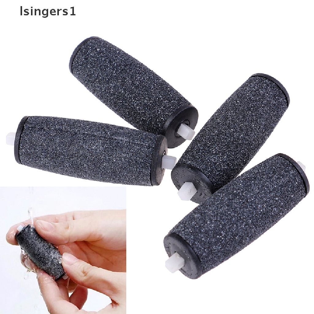 (lsingers1) 4pcs / Set Kepala Roller Amplas Kaki Elektrik Pengganti Untuk Pedicure