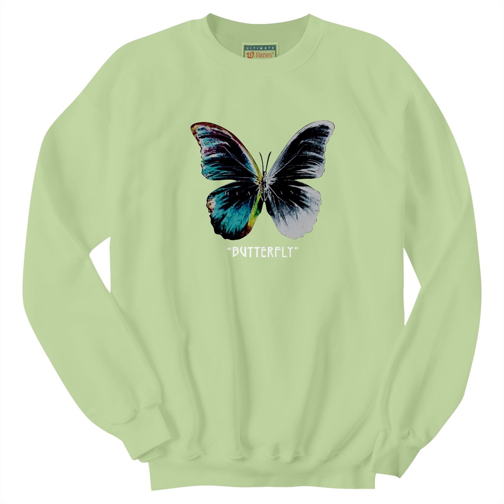 SWEATER CREWNECK BUTTERFLY BIS SIZE,M-XXL