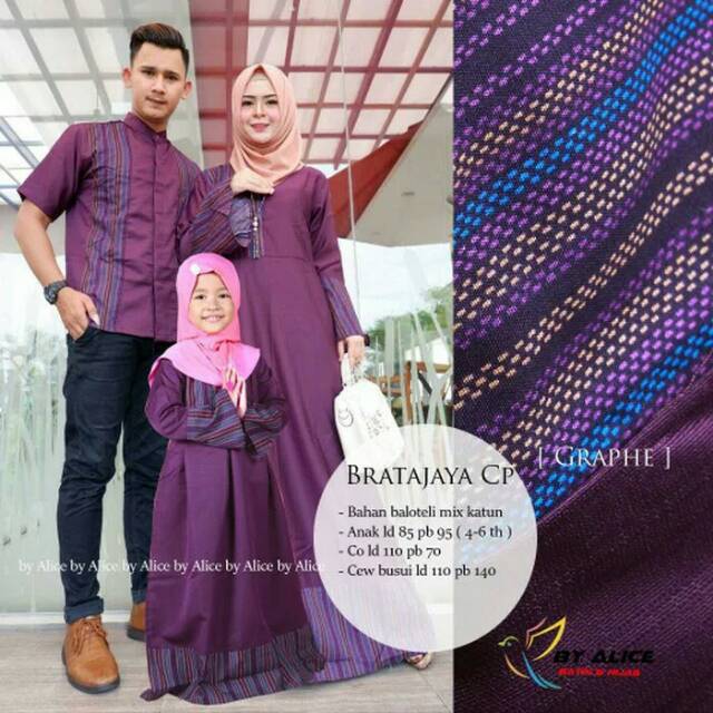 Gamis Bratajaya Couple Dress Set Kemeja dan Gamis Anak Original Alice