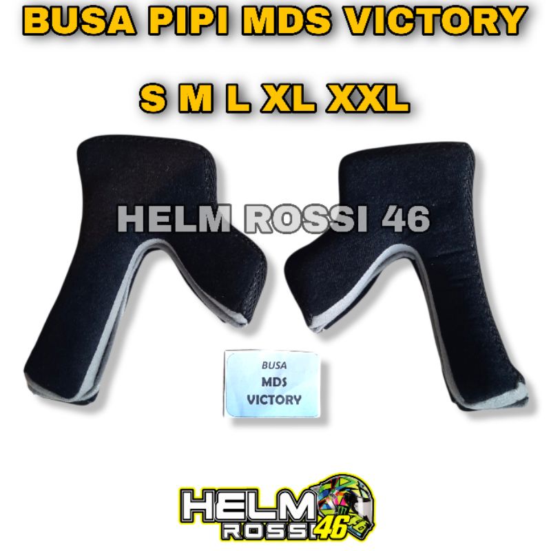 Busa Pipi MDS VICTORY Cheek pad Bantalan Helm MDS VICTORY ukuran Size S M L XL XXL