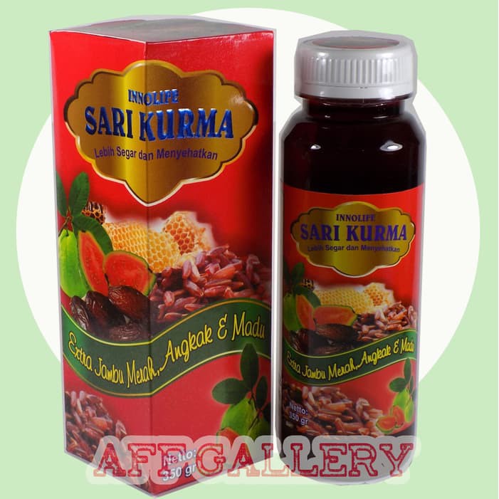 

New Arrival Sari Kurma Ekstra Jambu Merah Angkak dan Madu Innolife 350 Gram Murah!